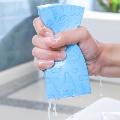 洁比世  搓澡巾【2只装】搓澡海绵儿童搓澡神器后背宝宝婴儿大人浴擦搓灰搓泥强力洗澡巾搓背海绵