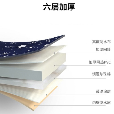 沃傲麒折叠泡澡桶成人洗澡桶沐浴桶浴盆洗澡盆冬天家用易收纳洗澡神器 加厚保温星空蓝+保温盖