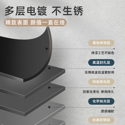 皓梵洁 太空铝挂钩免打孔卫生间粘钩门后壁挂衣钩强力毛巾衣服挂钩排