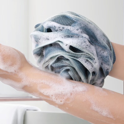 Creative art沐浴球浴花球洗澡神器男士搓澡巾大号洗澡球柔韧弹力搓澡球澡花玫瑰花球起泡网一个装