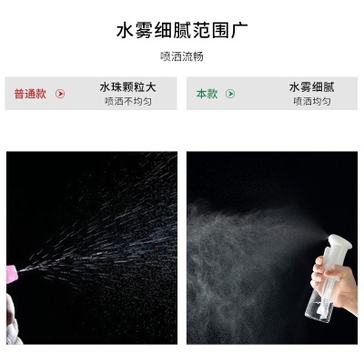 家の物语消毒喷雾器专用日本高压喷壶酒精喷雾瓶家用84消毒喷雾枪细雾化器 连续喷雾款透明300ml
