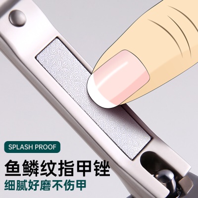 忍者（storc）不锈钢防飞溅指甲刀单只指甲剪指甲钳单个小号大号斜口婴儿儿童成人德国工艺修甲工具 平口