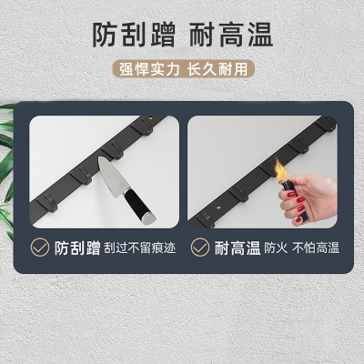 皓梵洁 太空铝挂钩免打孔卫生间粘钩门后壁挂衣钩强力毛巾衣服挂钩排