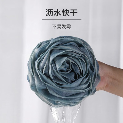 Creative art沐浴球浴花球洗澡神器男士搓澡巾大号洗澡球柔韧弹力搓澡球澡花玫瑰花球起泡网一个装