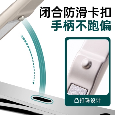 忍者（storc）不锈钢防飞溅指甲刀单只指甲剪指甲钳单个小号大号斜口婴儿儿童成人德国工艺修甲工具 平口