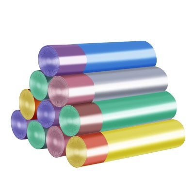 聚心尚品 抽绳垃圾袋家用实惠装大号收口加厚塑料袋小手提式拉绳束口袋 彩色【3卷=45只】