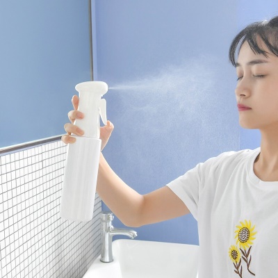 家の物语家用消毒喷雾器日本高压喷雾瓶酒精消毒液小喷壶防护喷雾枪雾化器 升级款白色300ml