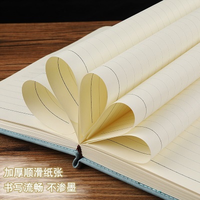 简勋（JIANXUN） a5笔记本子简约加厚皮面商务记事本工作会议日记学生记录本可定制LOGO礼盒 A5黑色【单本款】