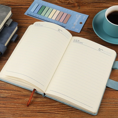 简勋（JIANXUN） a5笔记本子简约加厚皮面商务记事本工作会议日记学生记录本可定制LOGO礼盒 A5黑色【单本款】