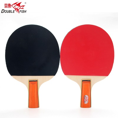 双鱼乒乓球拍直拍026A 双拍套装2只装 附3球 双减亲子互动休闲娱乐减负国货球拍